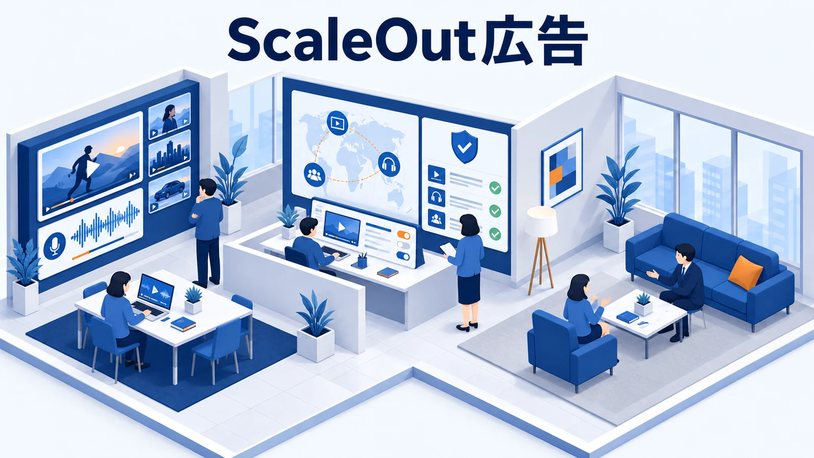 ScaleOutとは？現行の動画・音声DSPの特徴と旧ディスプレイ広告との違いのアイキャッチ画像
