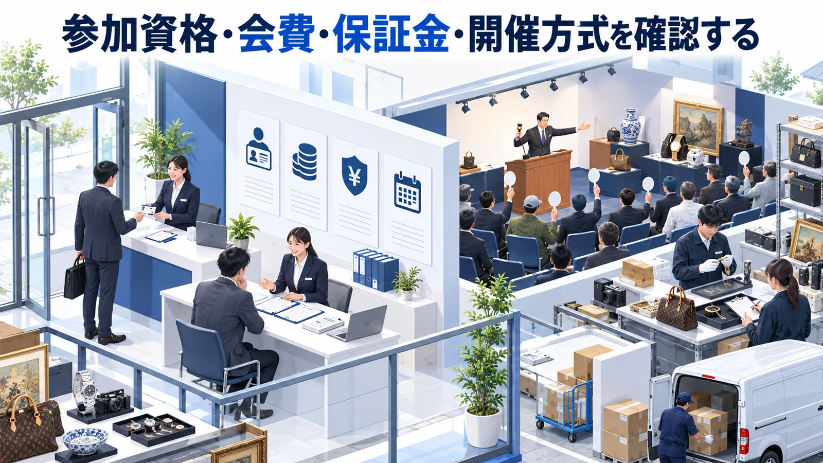 参加資格・会費・保証金・開催方式を確認するを整理したImage 2.0図解