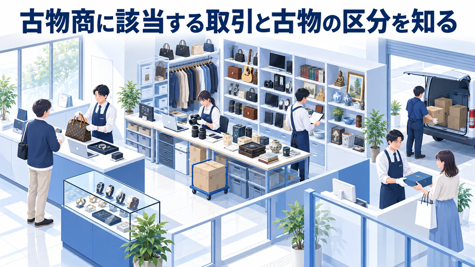 古物商に該当する取引と古物の区分を知るを整理したImage 2.0図解