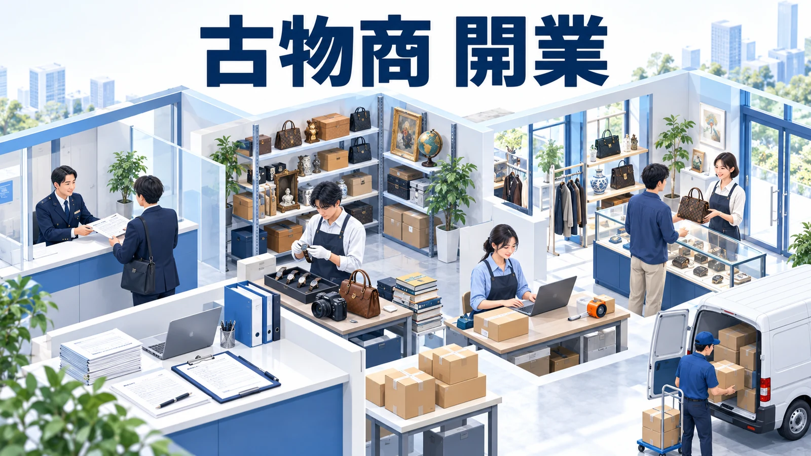 古物商 開業を整理したImage 2.0図解