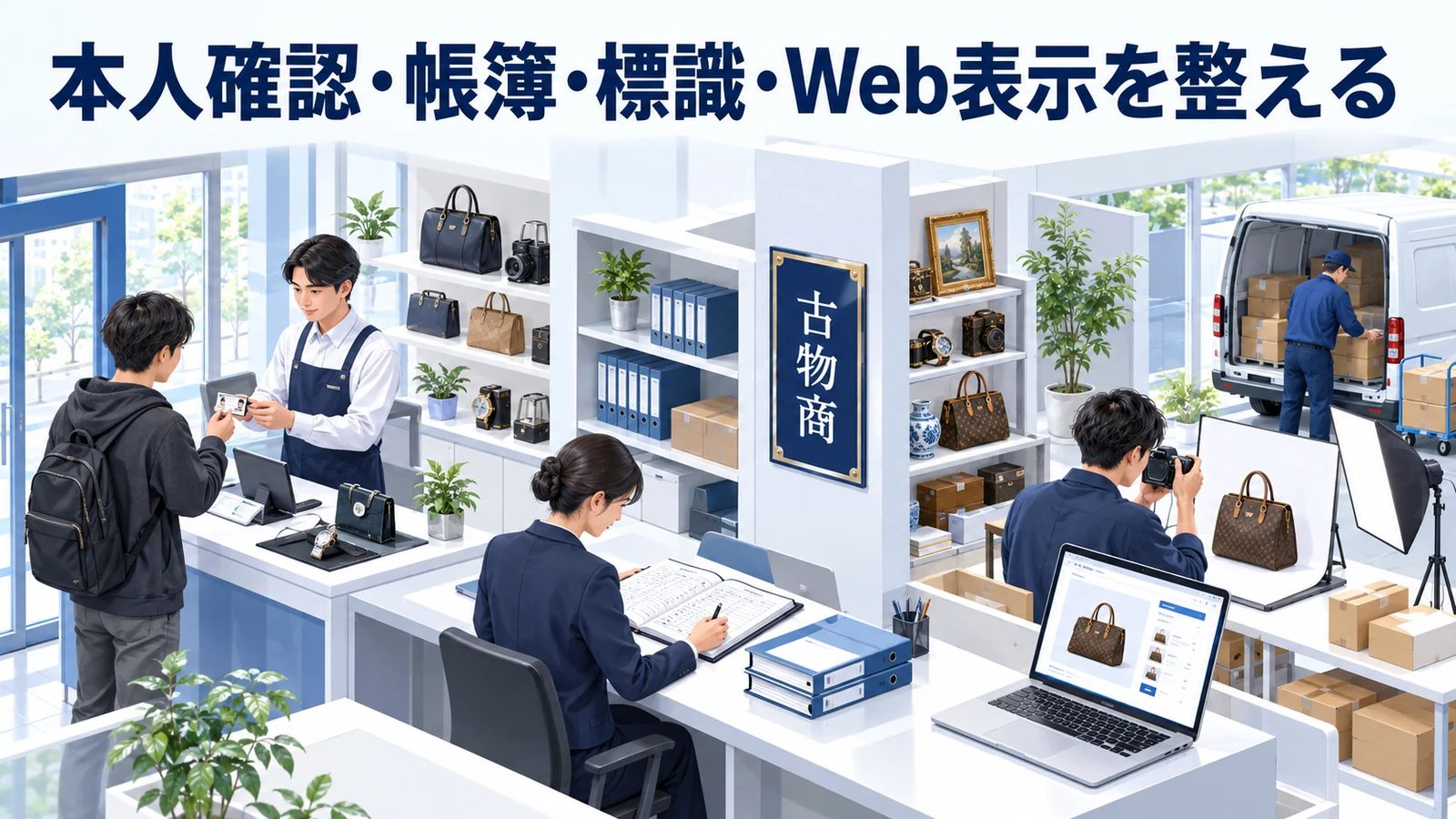 本人確認・帳簿・標識・Web表示を整えるを整理したImage 2.0図解