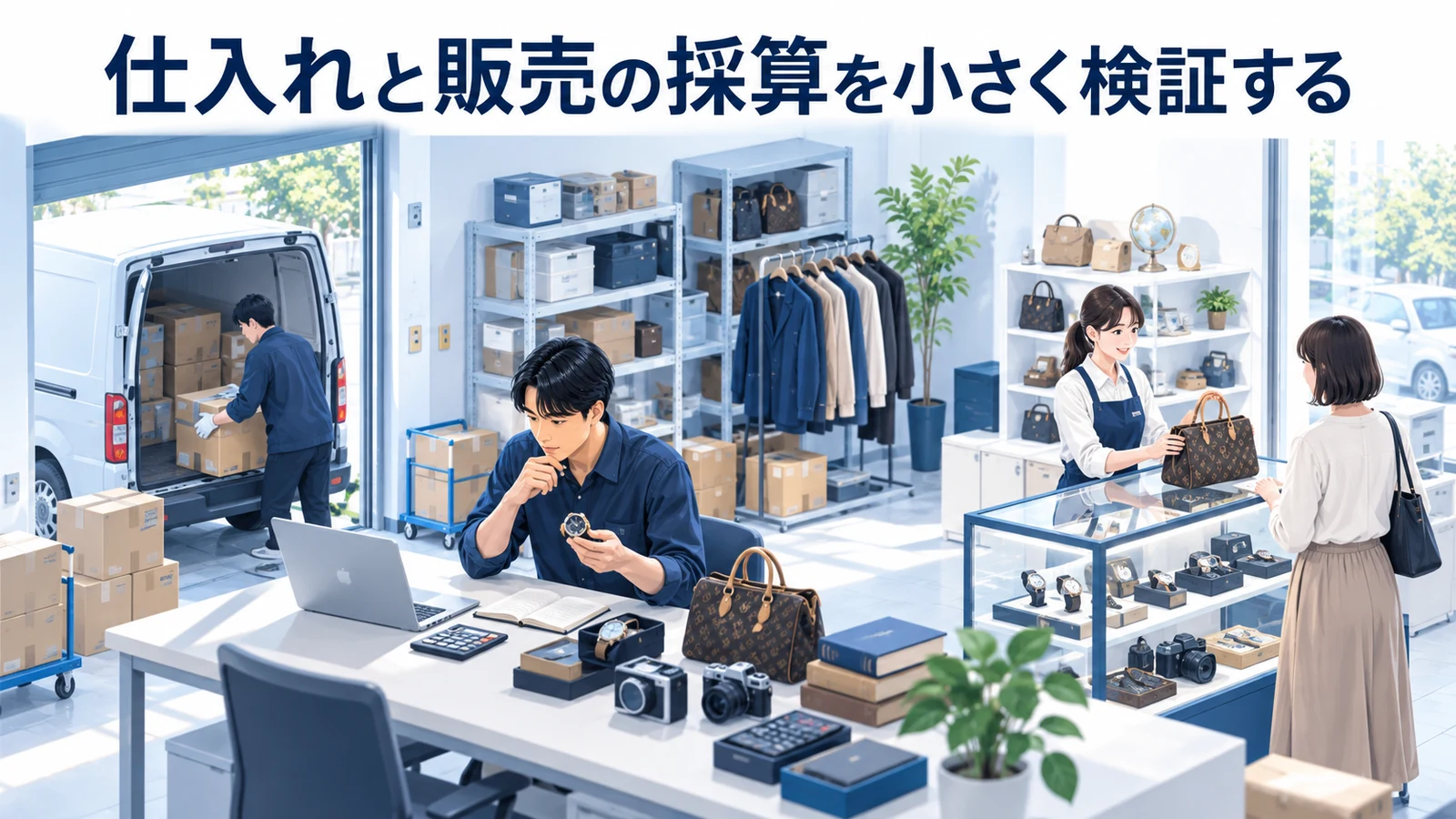 仕入れと販売の採算を小さく検証するを整理したImage 2.0図解