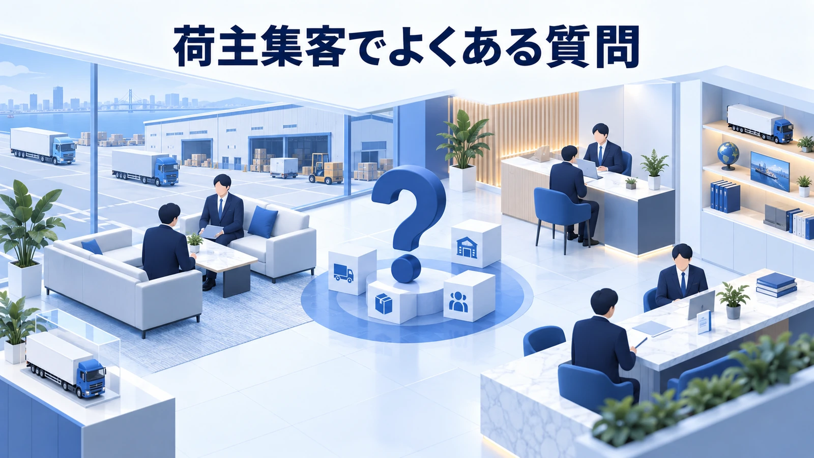 「荷主集客でよくある質問」の要点を整理したImage 2.0図解