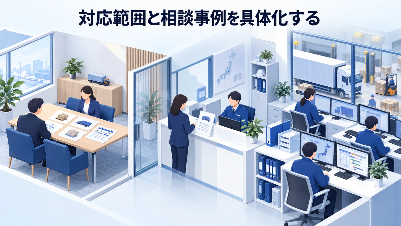 「対応範囲と相談事例を具体化する」の要点を整理したImage 2.0図解
