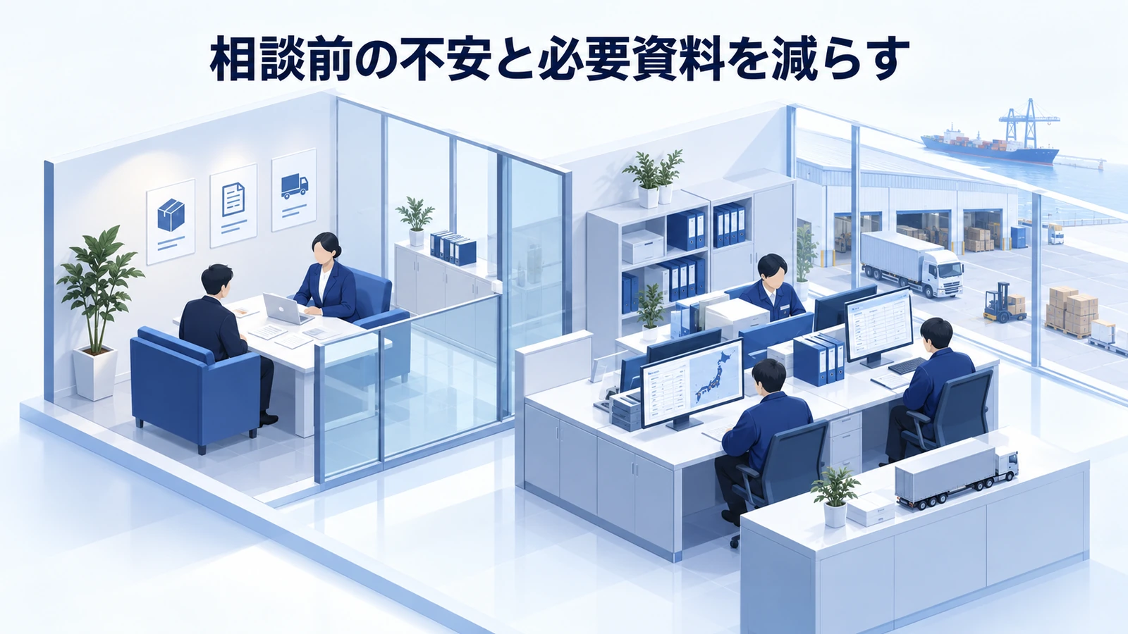 「相談前の不安と必要資料を減らす」の要点を整理したImage 2.0図解