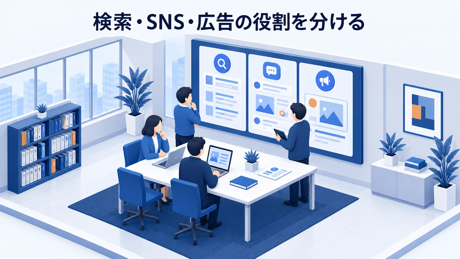 SEOとコンテンツで入口を作るを確認するShopifyストア運営者のImage 2.0図解