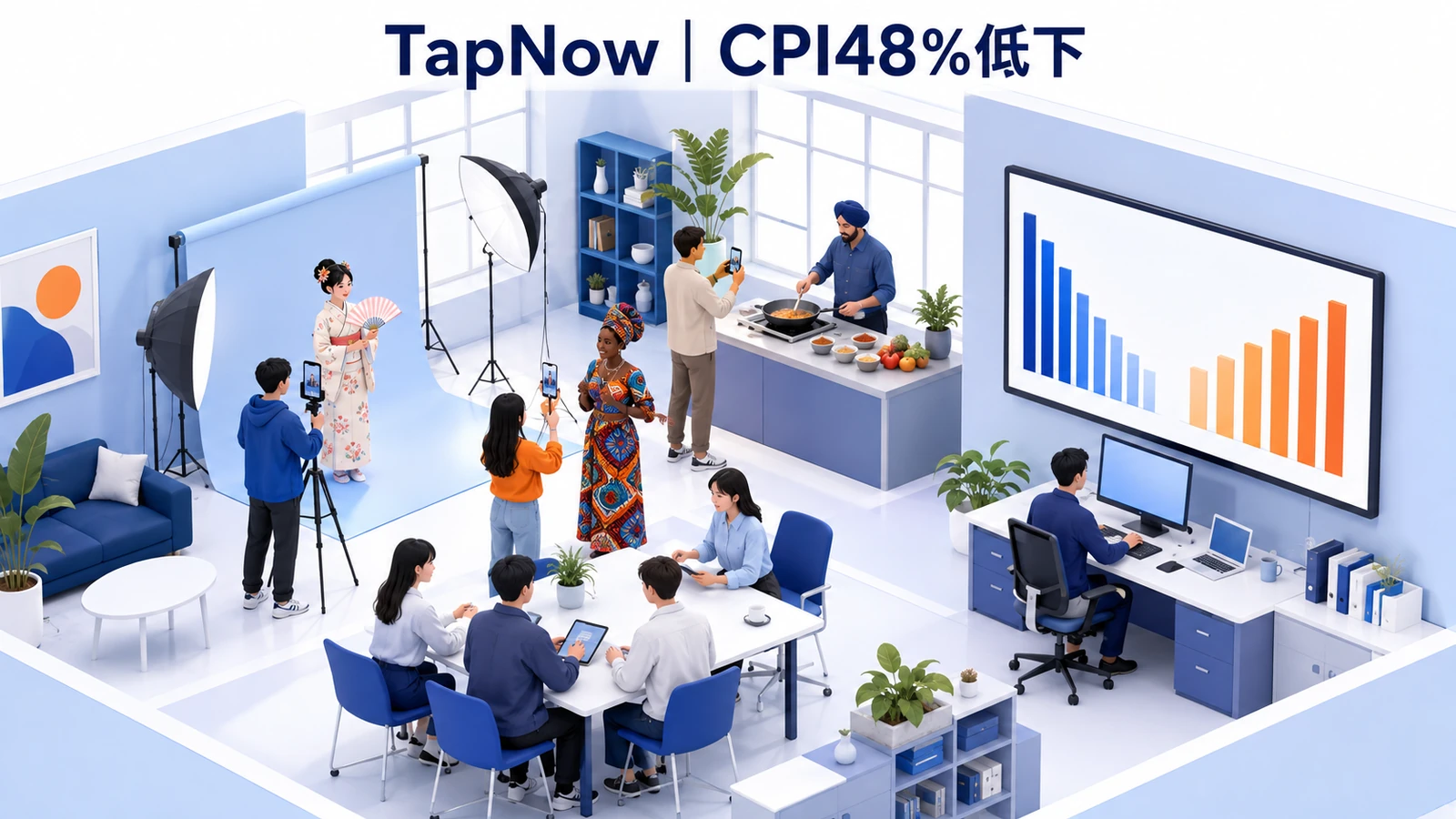 TapNow|CPI48%低下、CTR148%向上のショート動画マーケティング成功事例