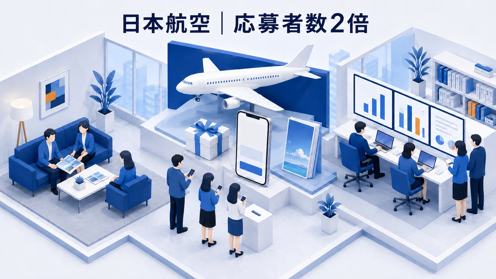 日本航空がショートドラマから久米島航空券キャンペーン応募を増やした事例イメージ