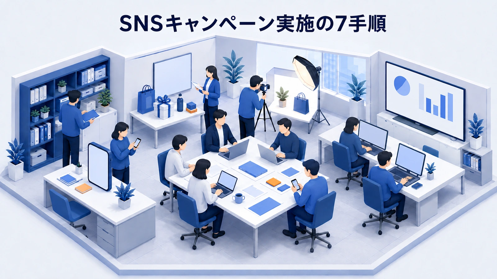 目的設定から振り返りまでSNSキャンペーンを実施する7手順