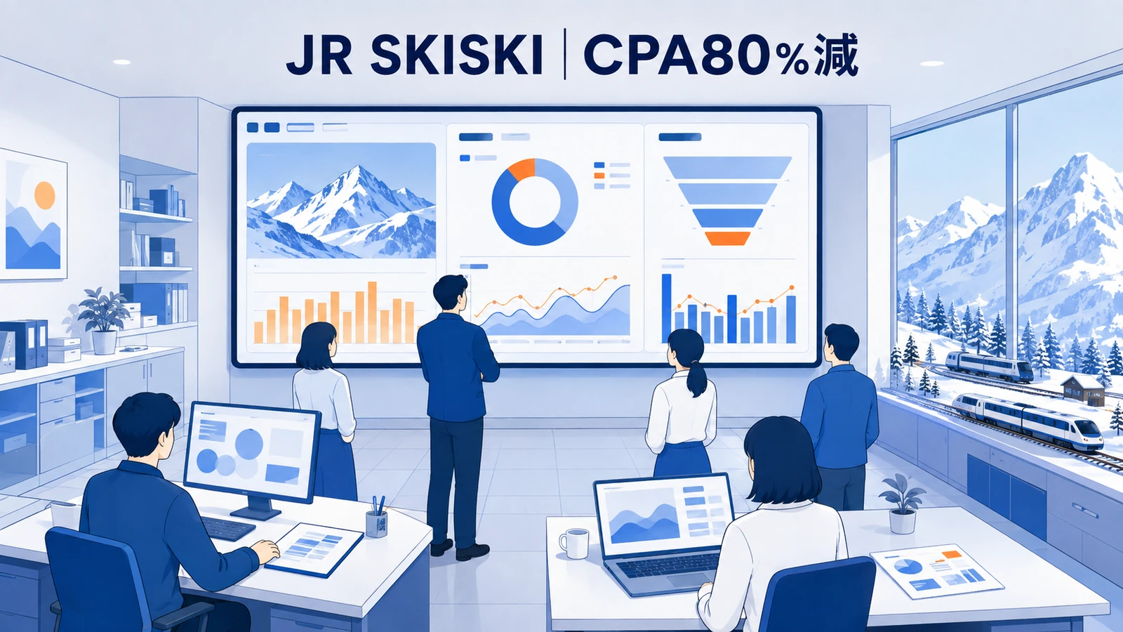 JR SKISKI｜認知から予約までつなぎ、CPAをKPI比80％削減のSNS広告運用成功事例