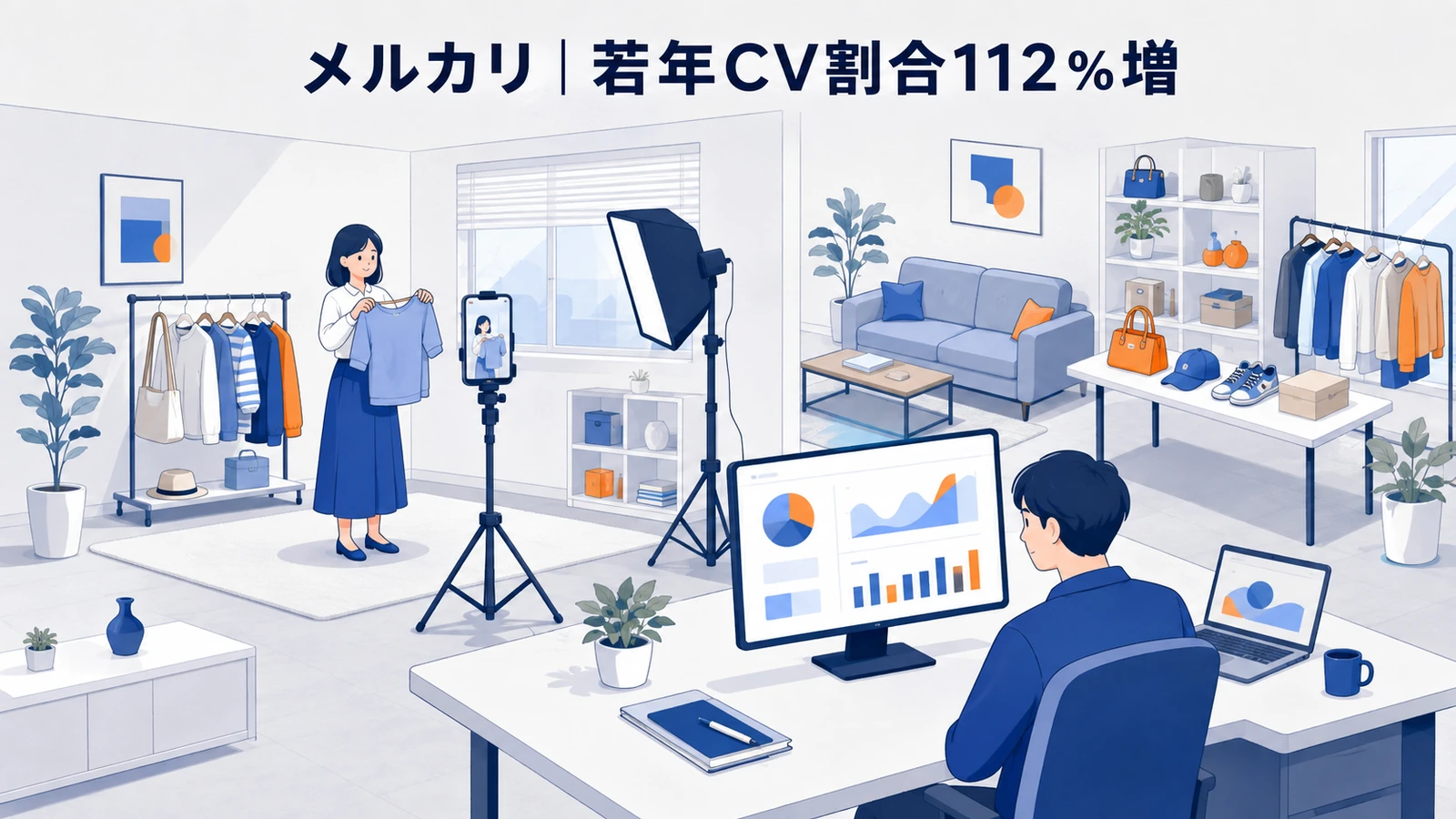 メルカリ｜若年層向けの動画PDCAでCV割合112％増のSNS広告運用成功事例