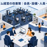 スポーツジム経営の改善策|会員・設備・人員・収益を管理