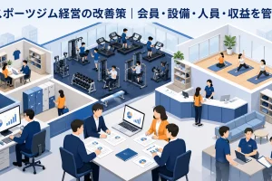 スポーツジム経営の改善策|会員・設備・人員・収益を管理