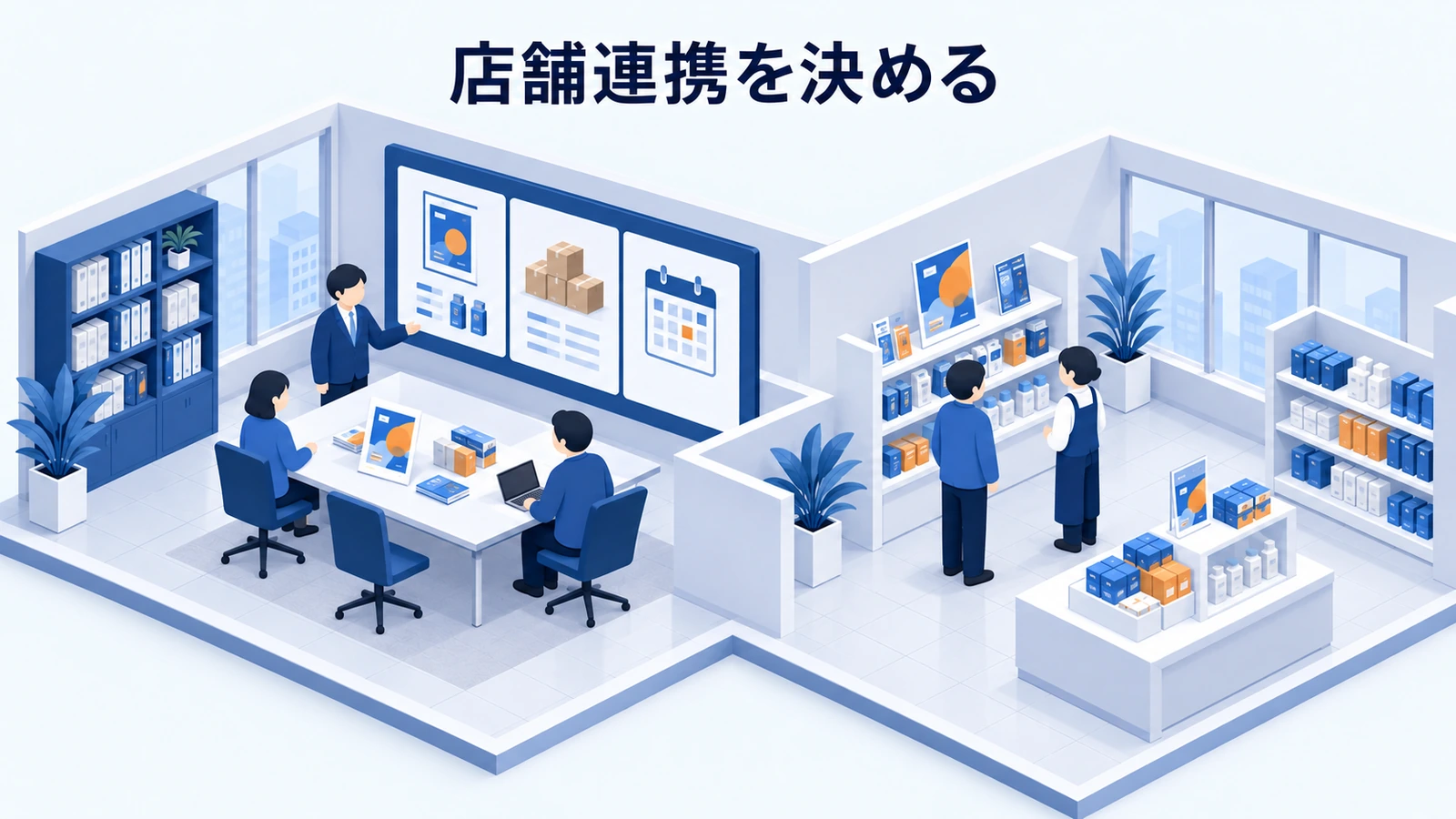 店舗連携を決める