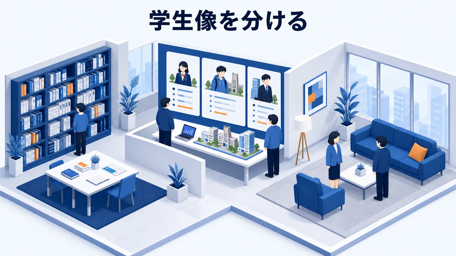 学生像を分ける