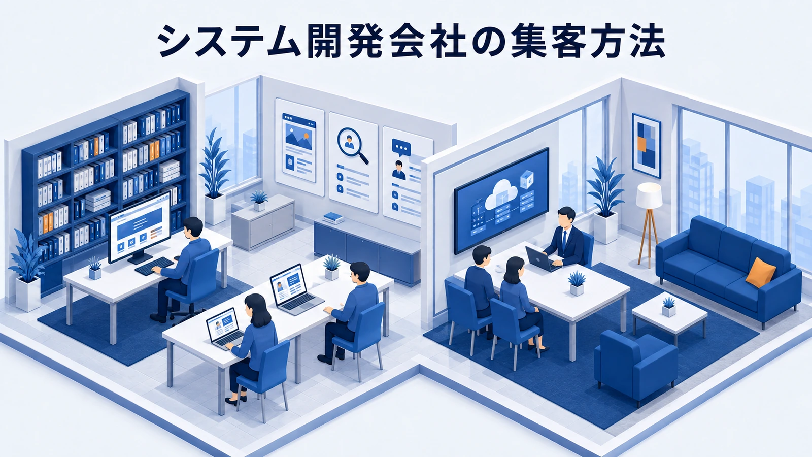システム開発会社の集客方法｜相談と見積依頼を増やす