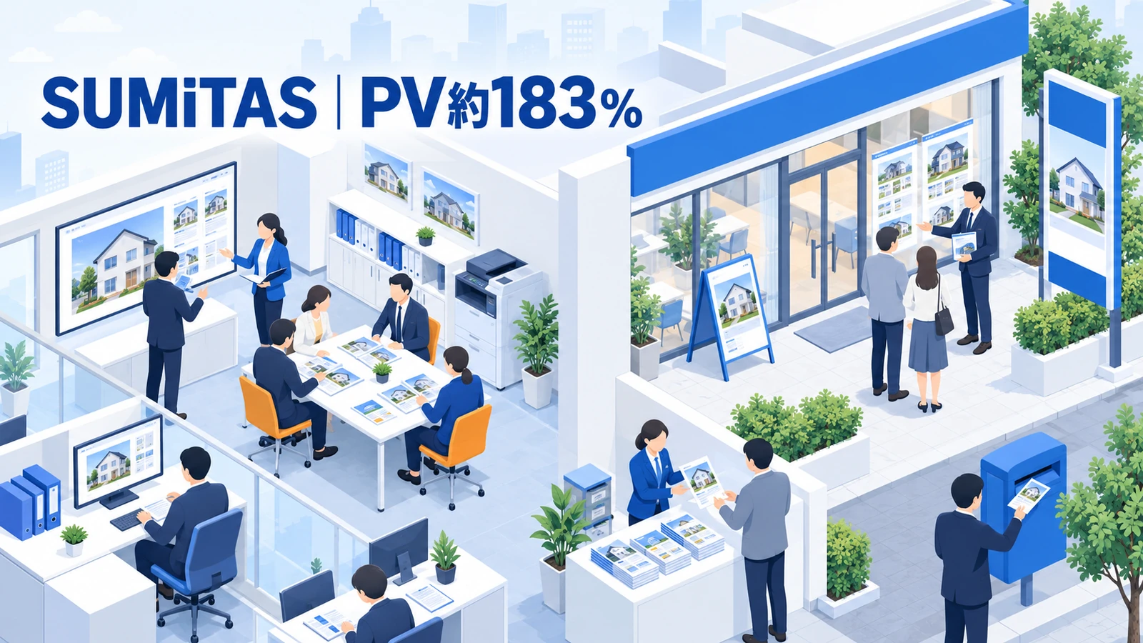 SUMiTAS｜加盟店募集ページPV約183％、メルマガクリック約3倍のタレントキャスティング成功事例