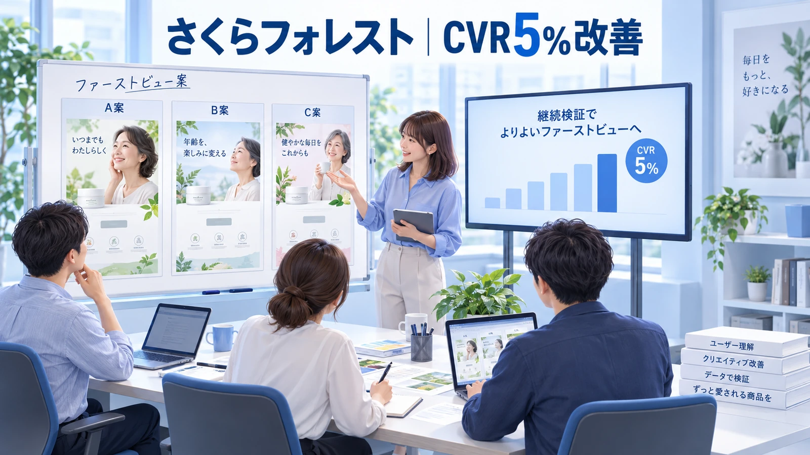 さくらフォレスト｜LPのCVRが5％以上改善のタレントキャスティング成功事例