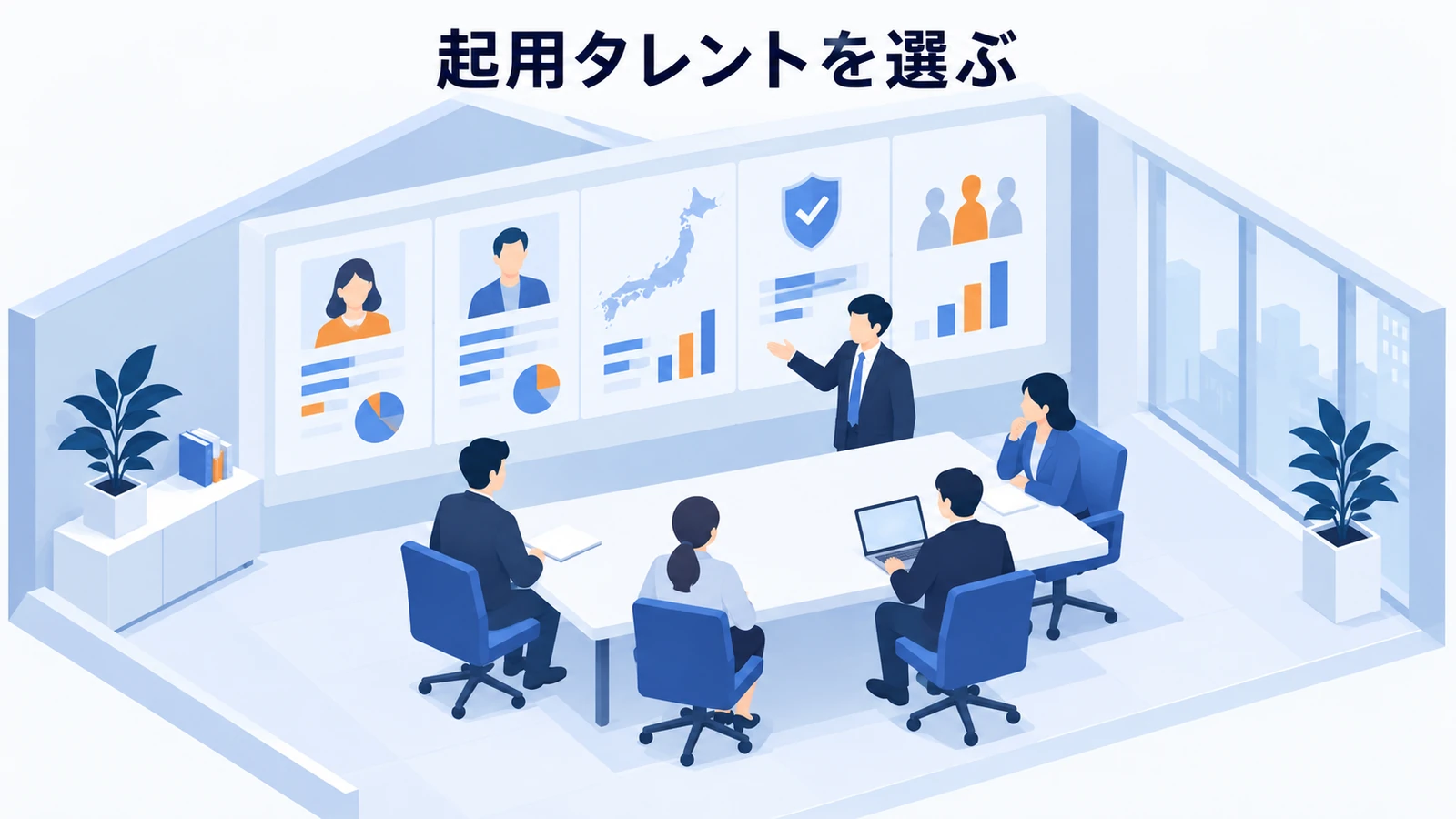 起用タレントを選ぶ