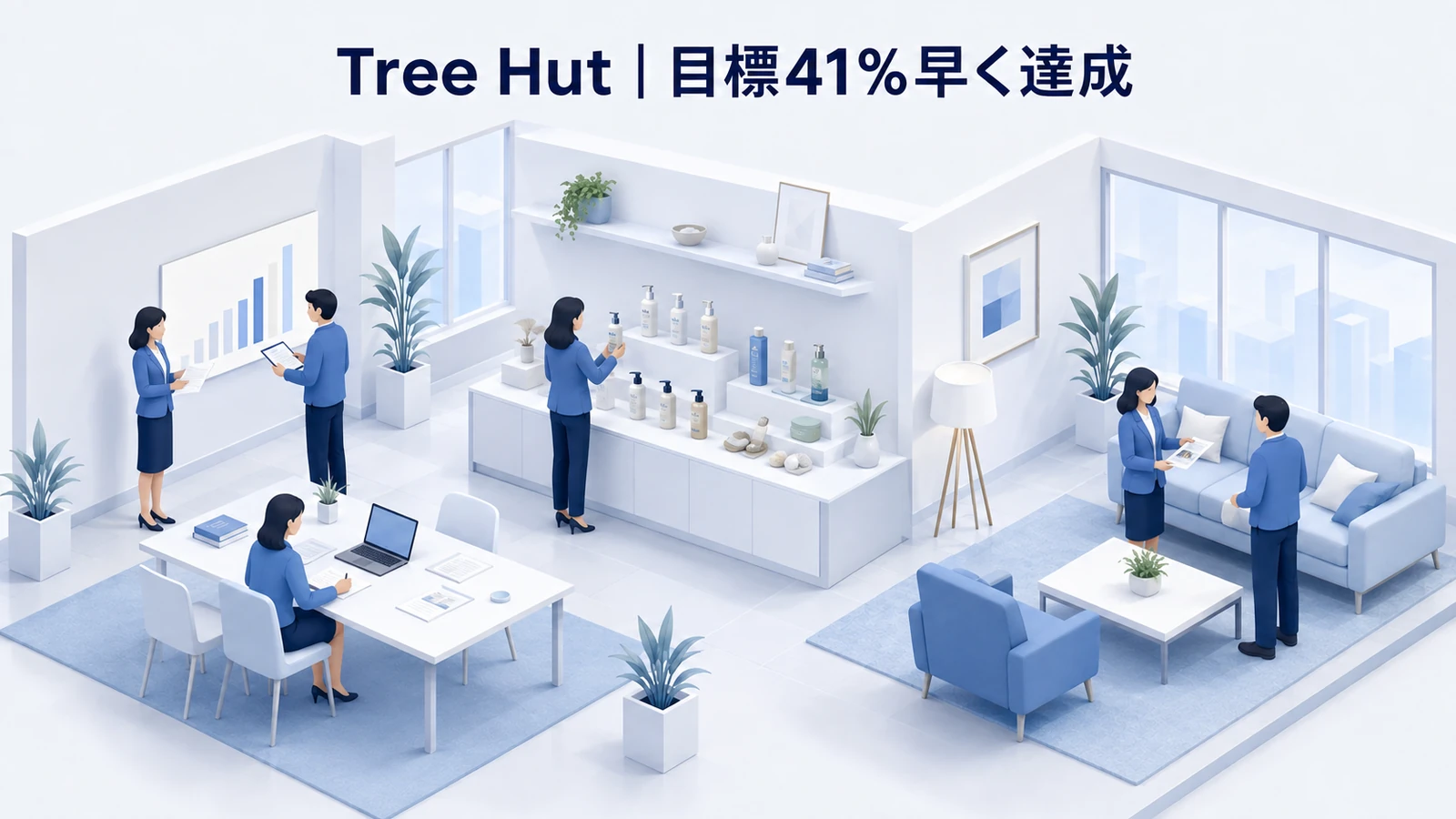 Tree Hut｜フルファネル配信で販売目標を41％早く達成のターゲティング広告成功事例