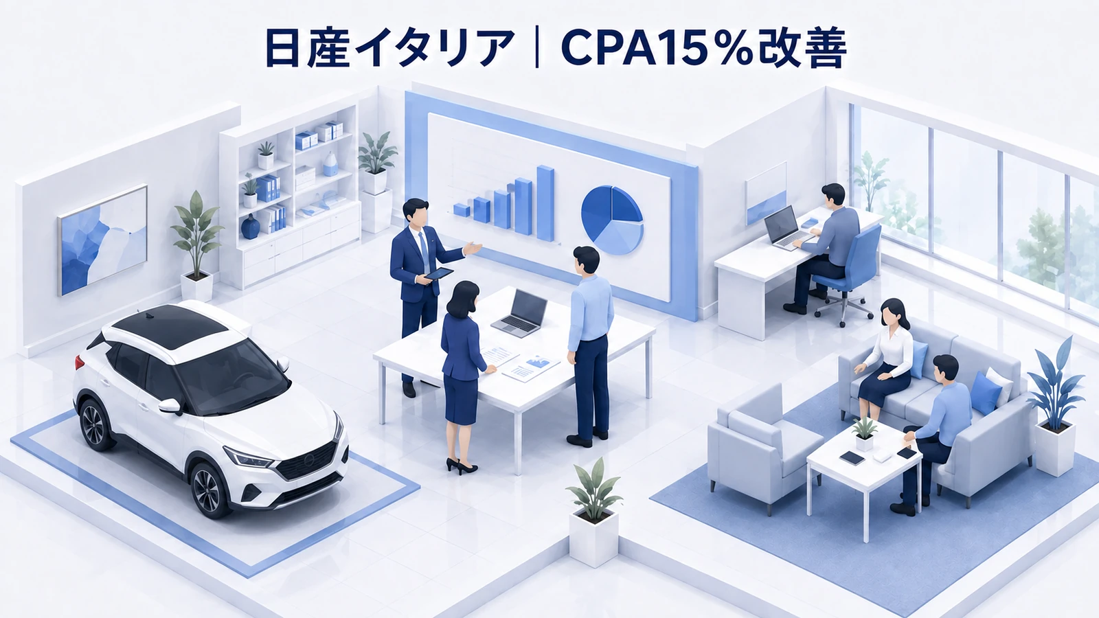 日産イタリア｜予測配信で目標CPAを15％下回るのターゲティング広告成功事例