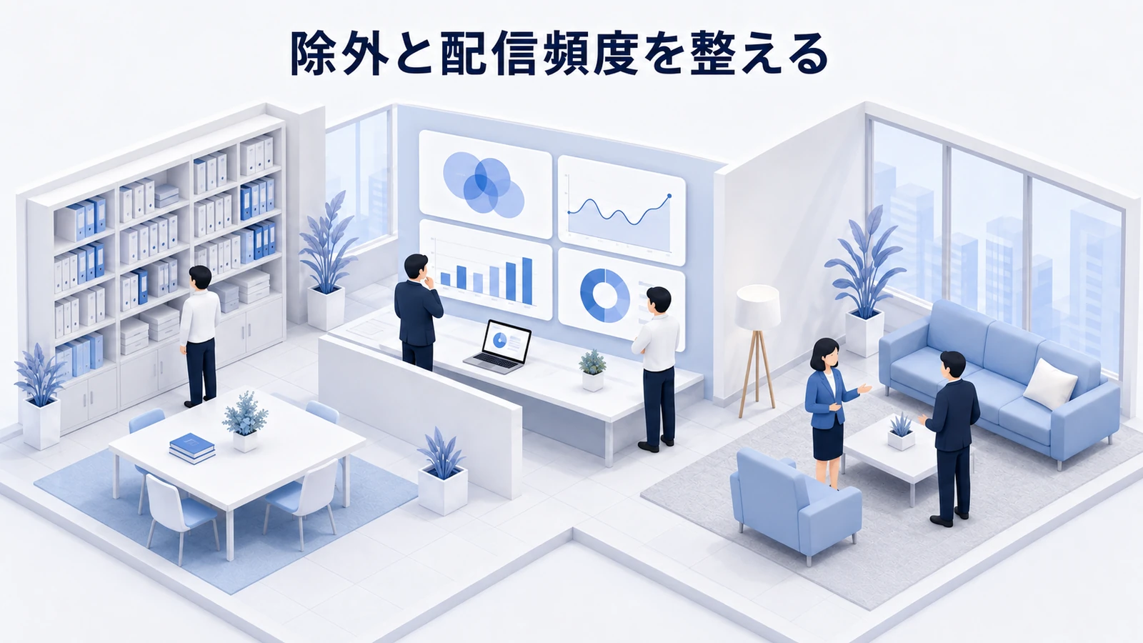 除外と配信頻度を整える