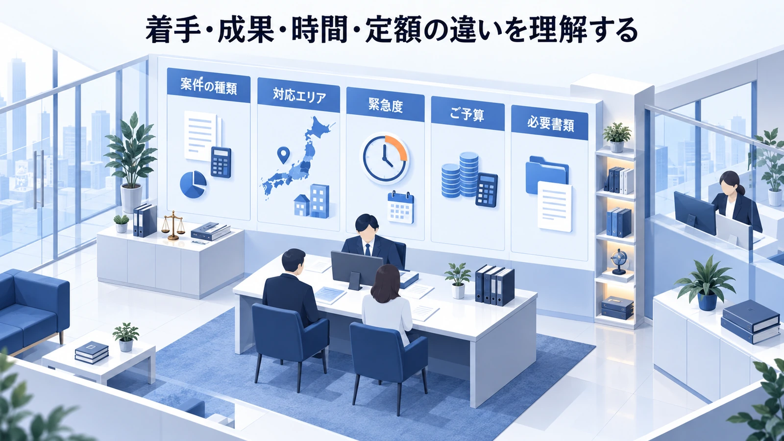 「着手・成果・時間・定額の違いを理解する」を整理したImage 2.0図解