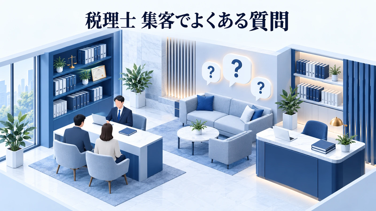 「税理士 集客でよくある質問」を整理したImage 2.0図解
