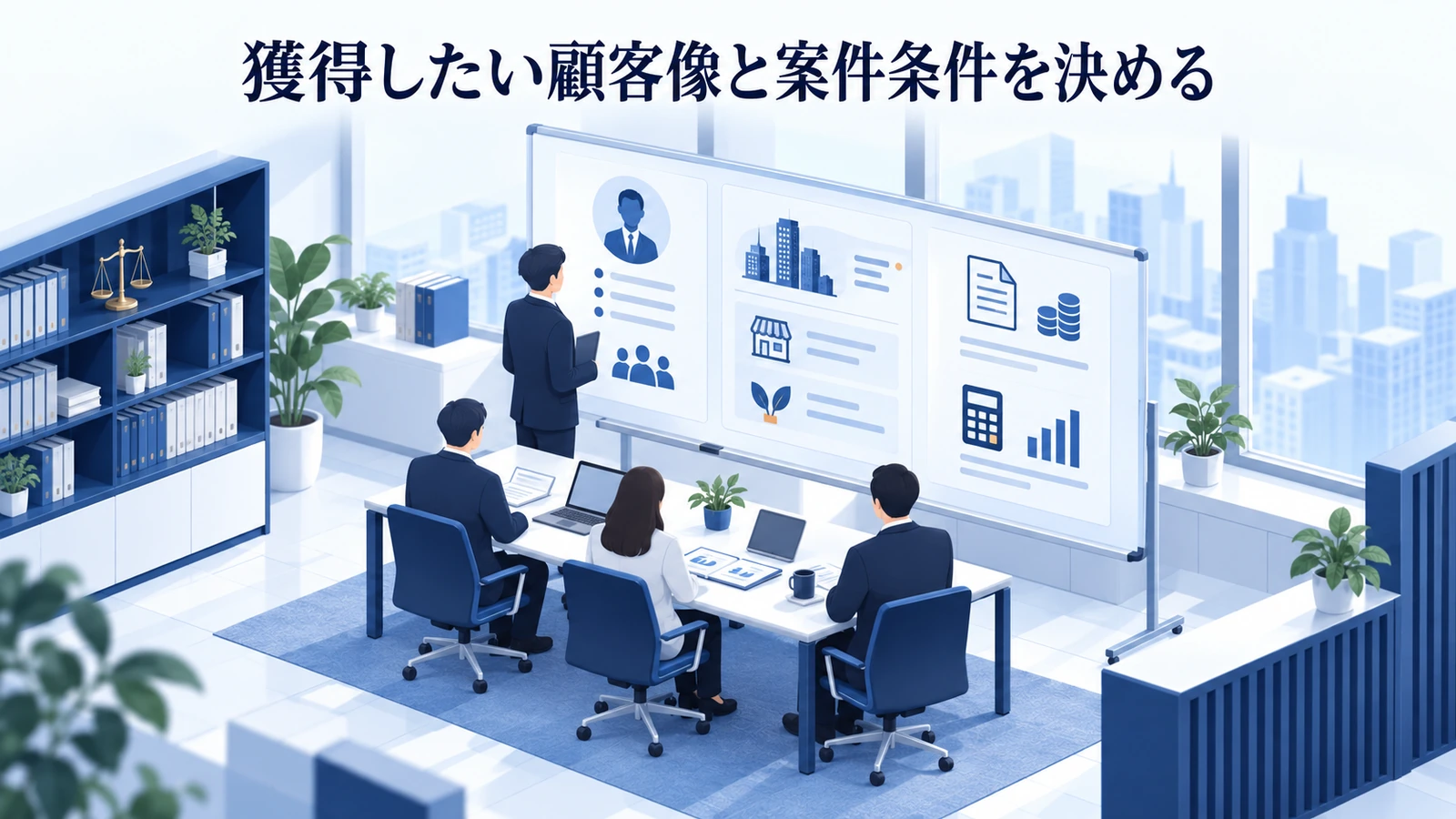 「獲得したい顧客像と案件条件を決める」を整理したImage 2.0図解
