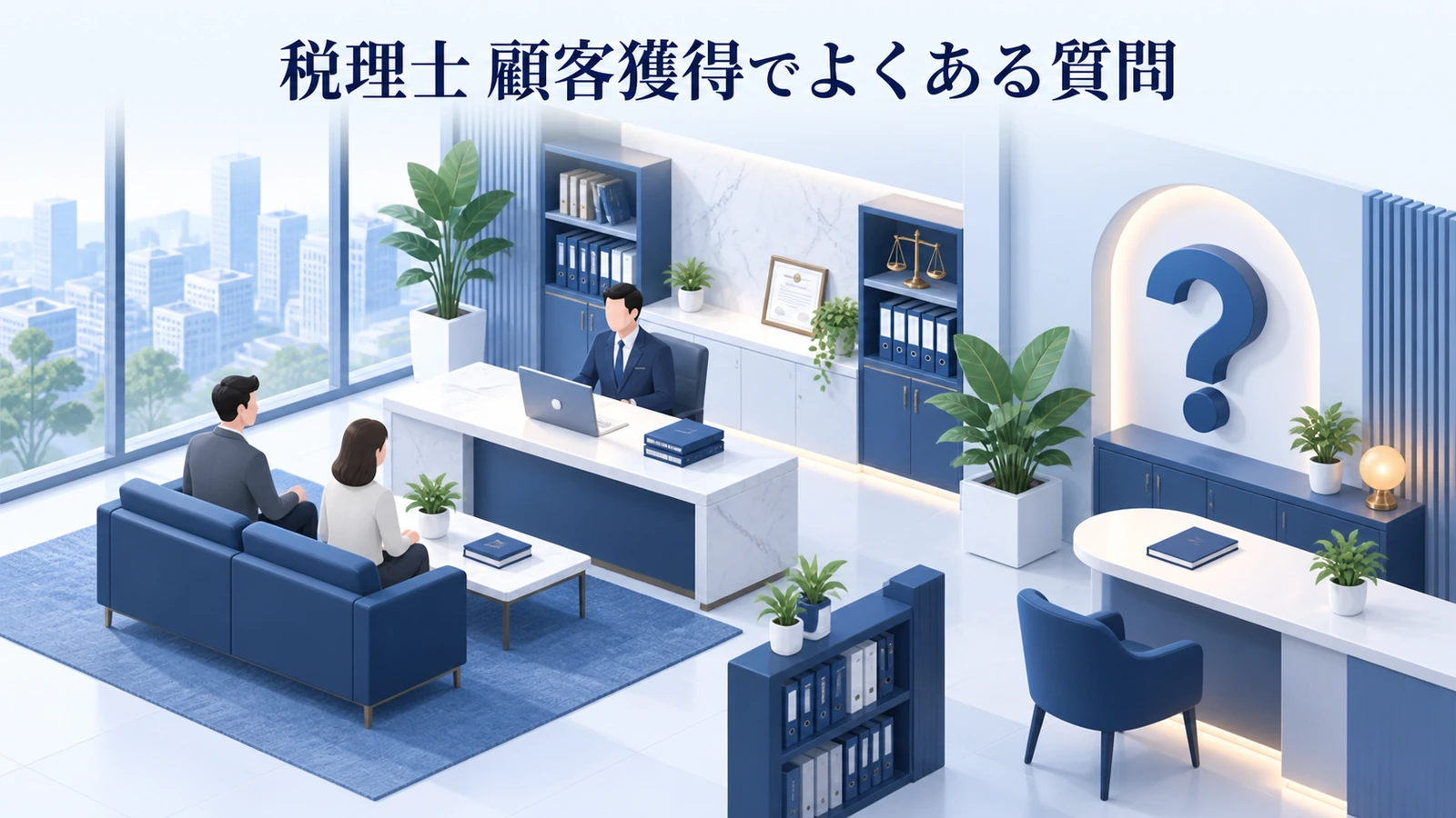 「税理士 顧客獲得でよくある質問」を整理したImage 2.0図解