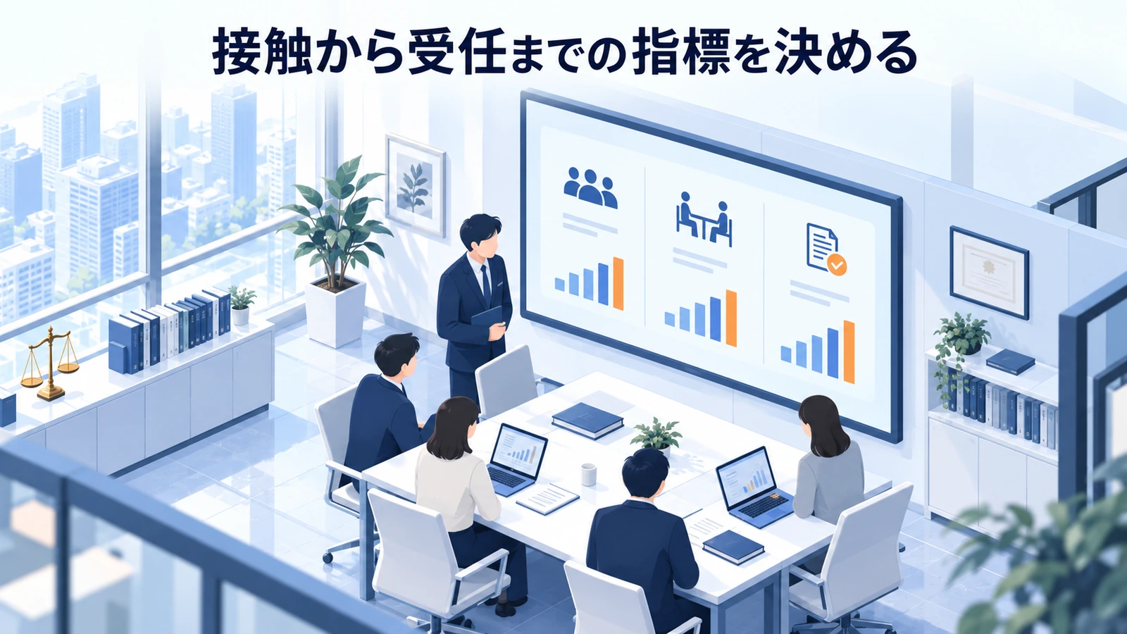 「接触から受任までの指標を決める」を整理したImage 2.0図解