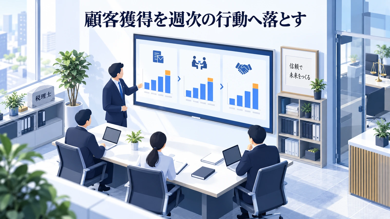 「顧客獲得を週次の行動へ落とす」を整理したImage 2.0図解
