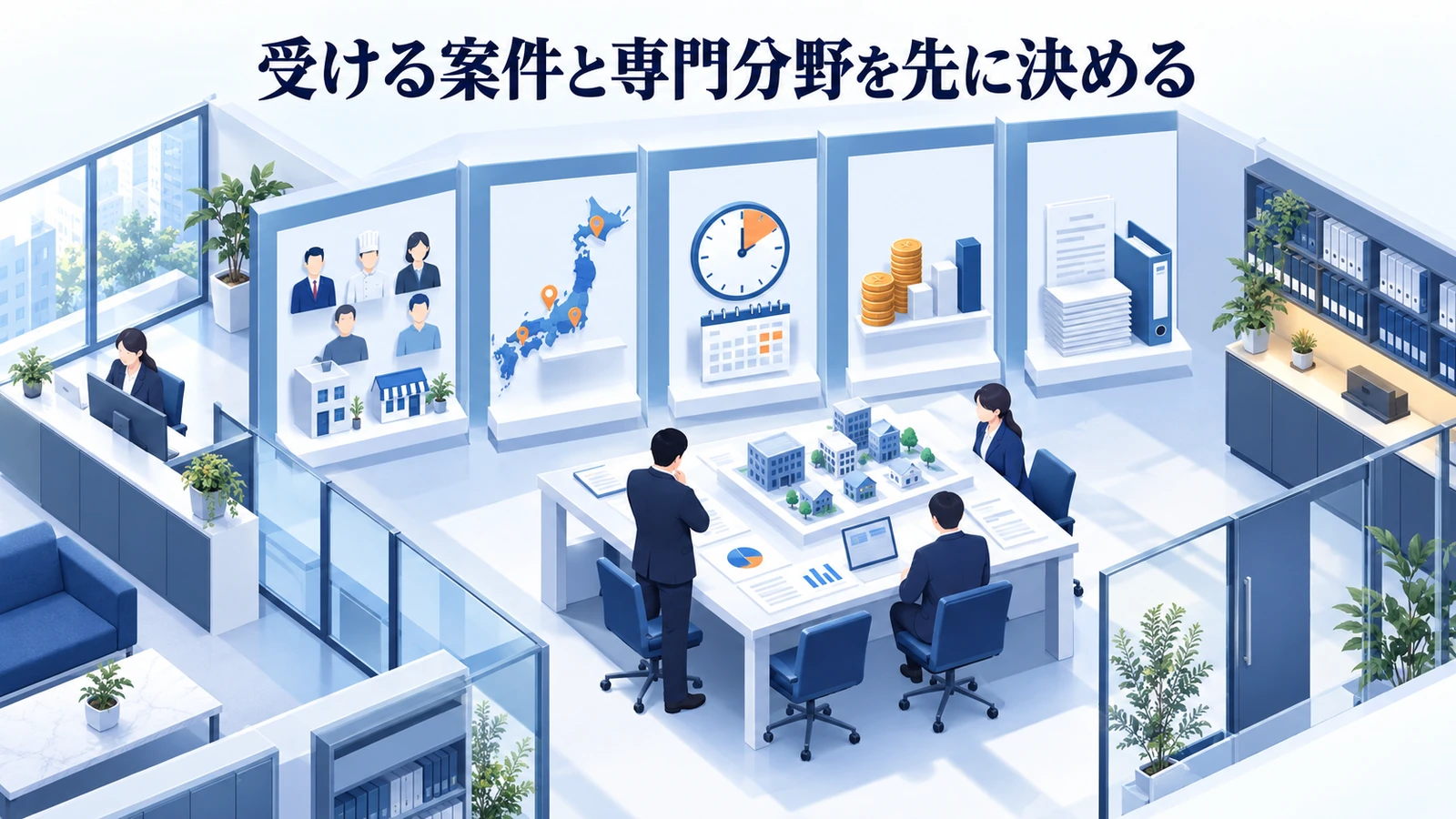 「受ける案件と専門分野を先に決める」を整理したImage 2.0図解