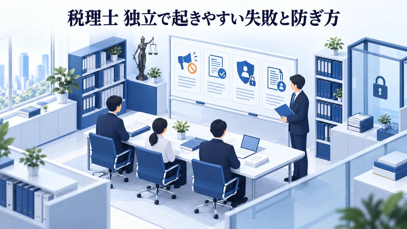 「税理士 独立で起きやすい失敗と防ぎ方」を整理したImage 2.0図解