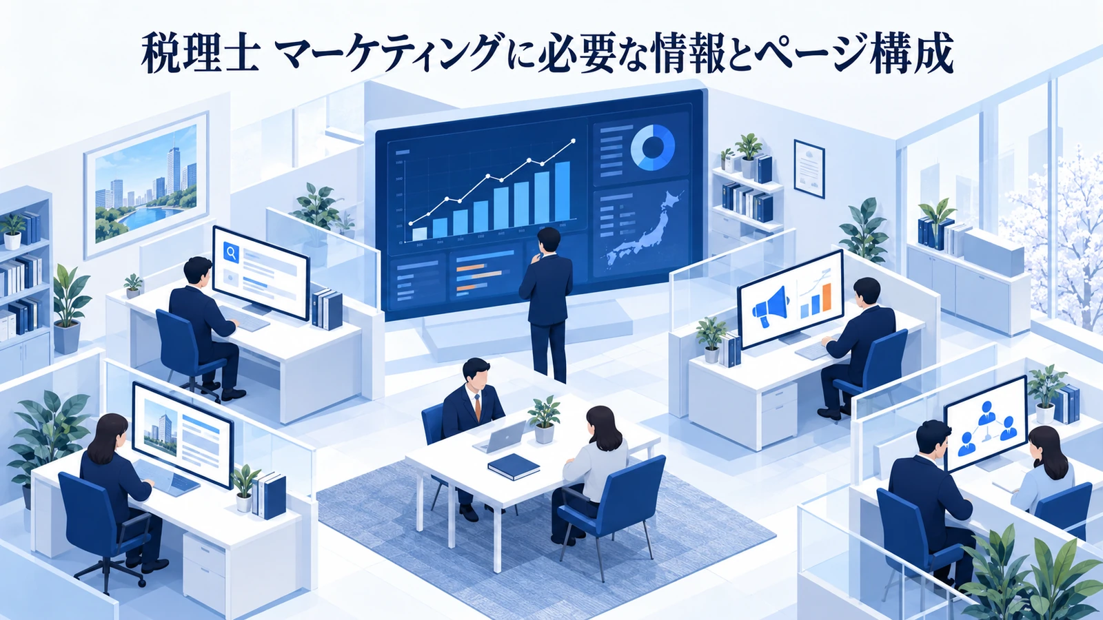 「税理士 マーケティングに必要な情報とページ構成」を整理したImage 2.0図解