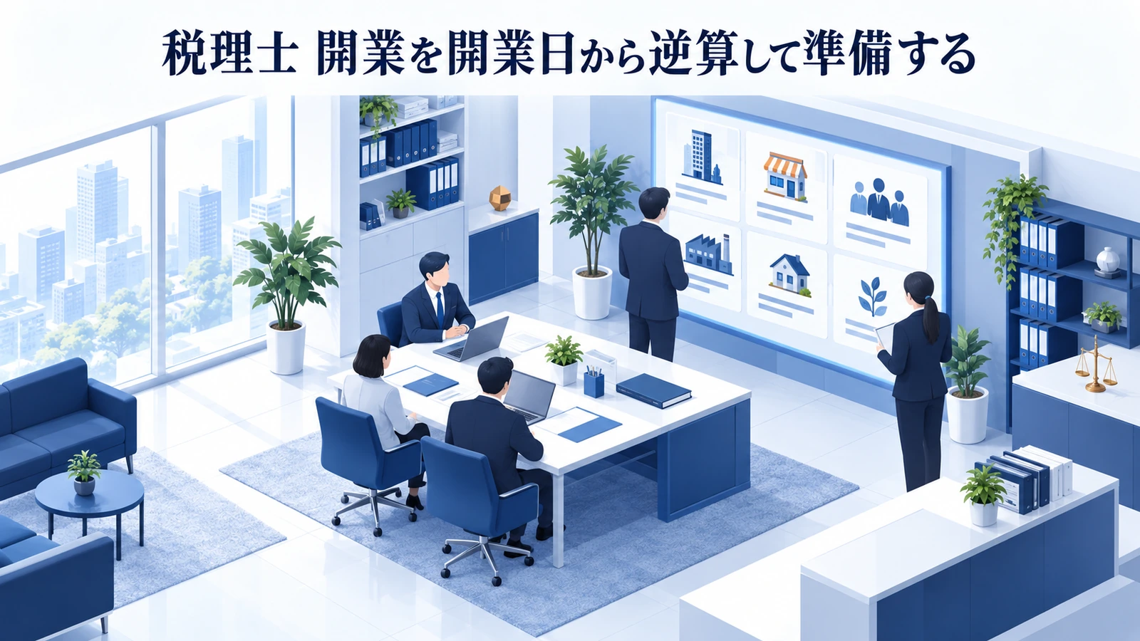 「税理士 開業を開業日から逆算して準備する」を整理したImage 2.0図解