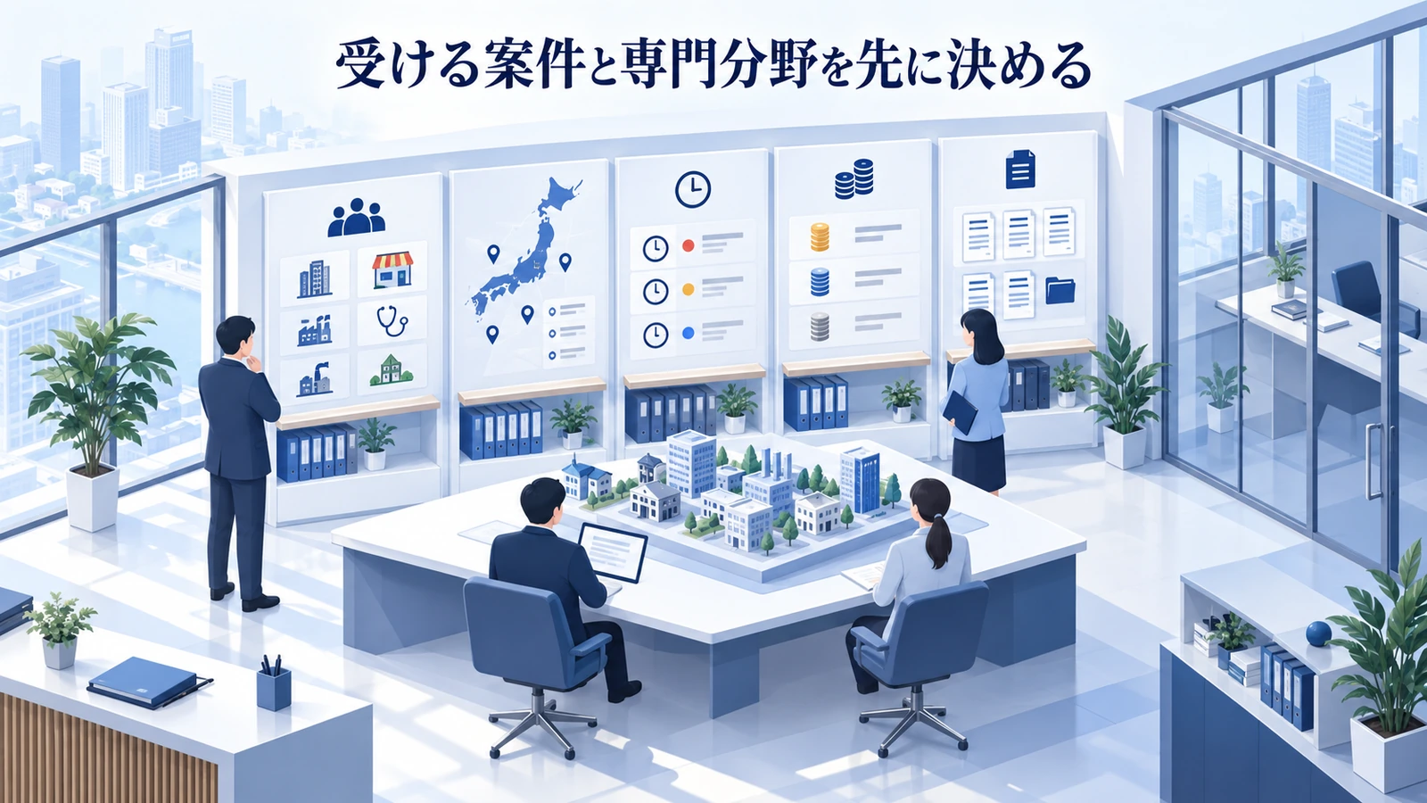 「受ける案件と専門分野を先に決める」を整理したImage 2.0図解