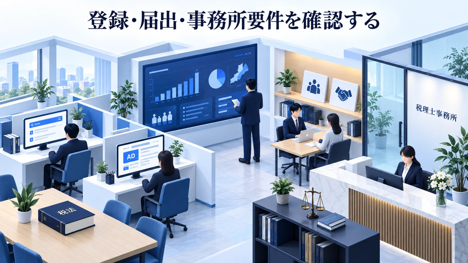「登録・届出・事務所要件を確認する」を整理したImage 2.0図解