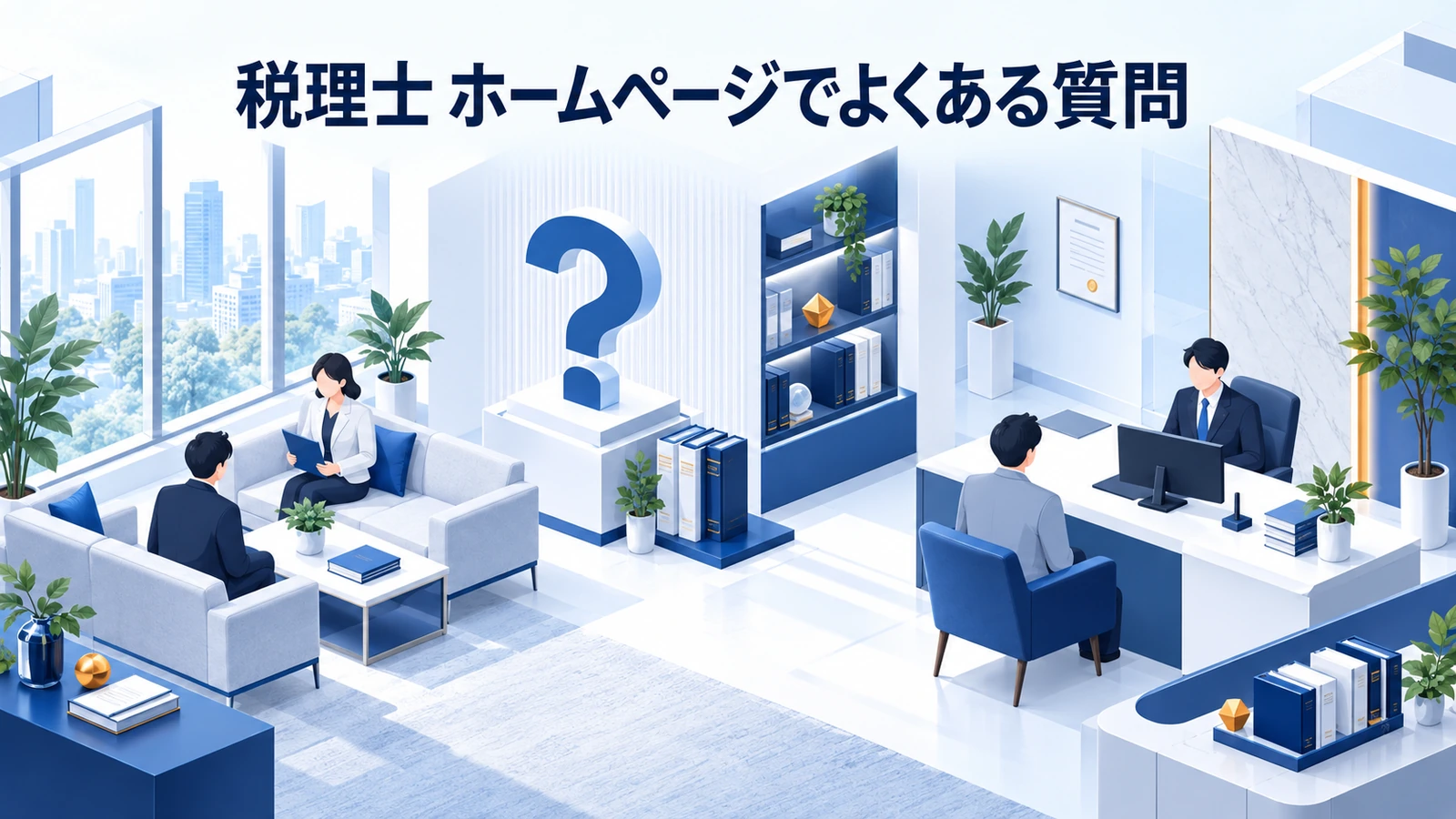 「税理士 ホームページでよくある質問」を整理したImage 2.0図解
