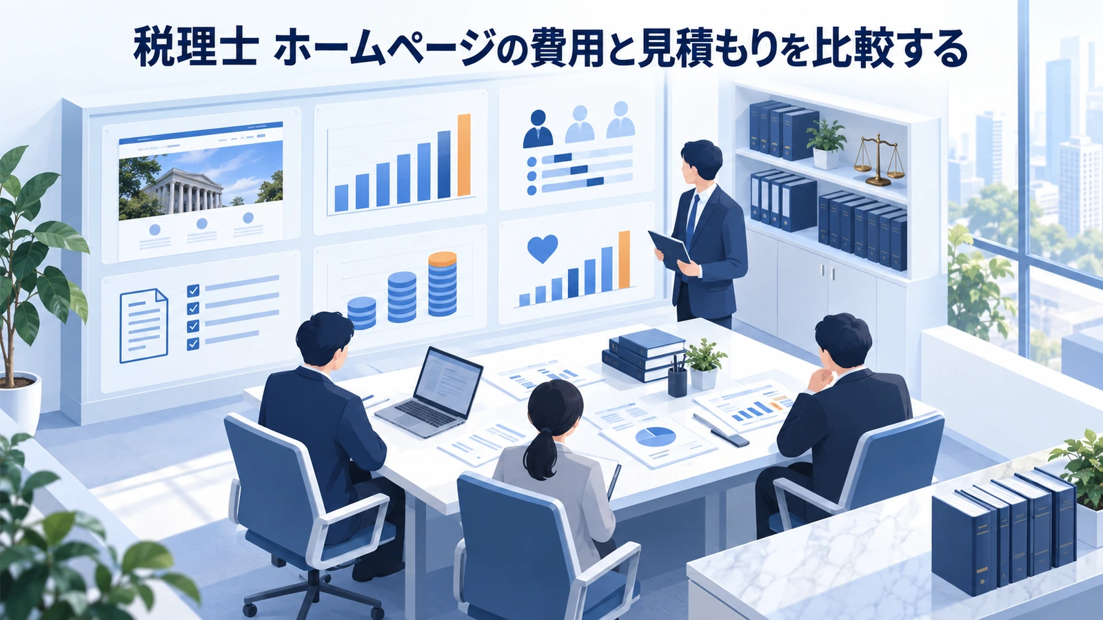 「税理士 ホームページの費用と見積もりを比較する」を整理したImage 2.0図解