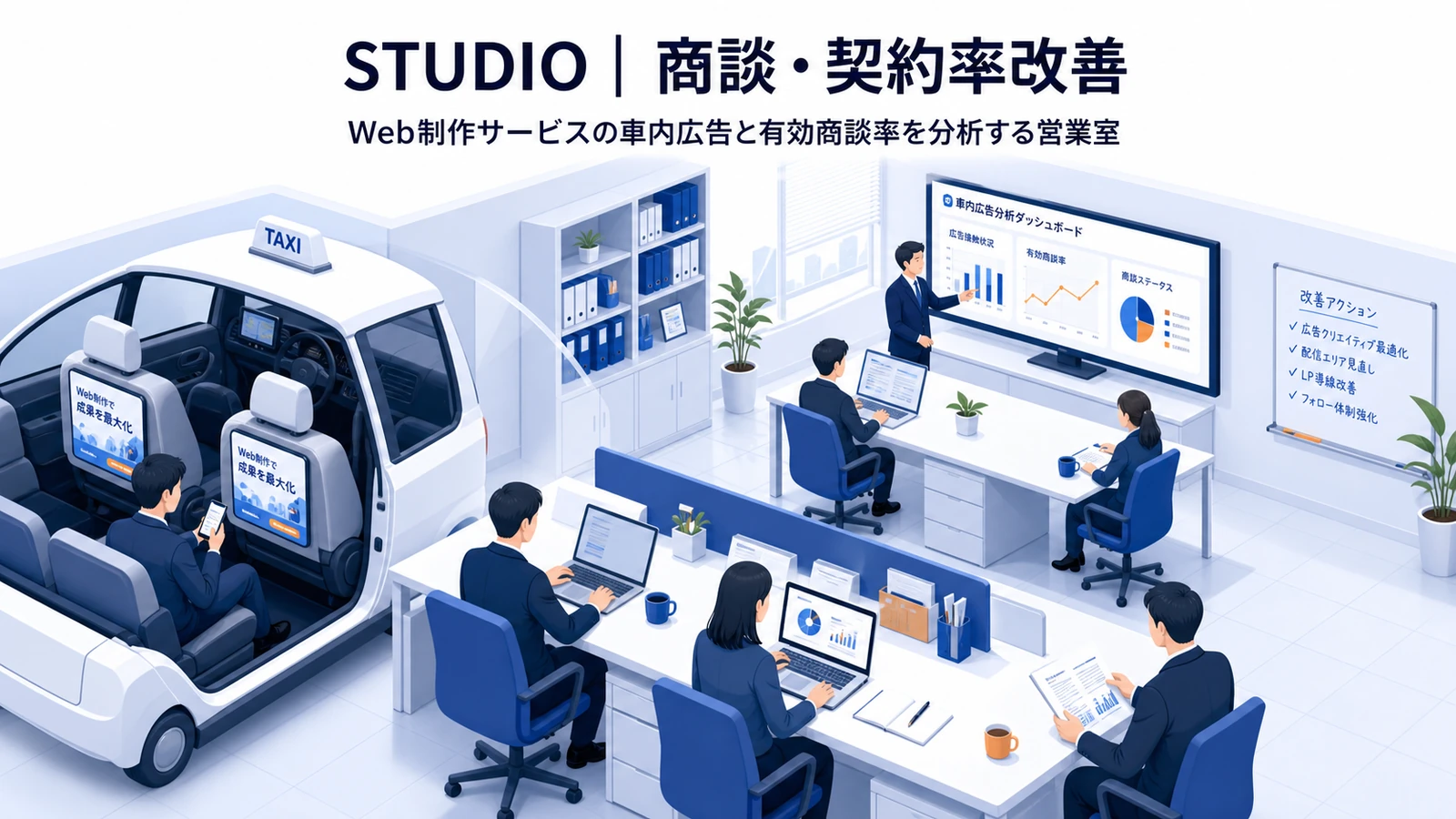 STUDIOのタクシー広告成功事例