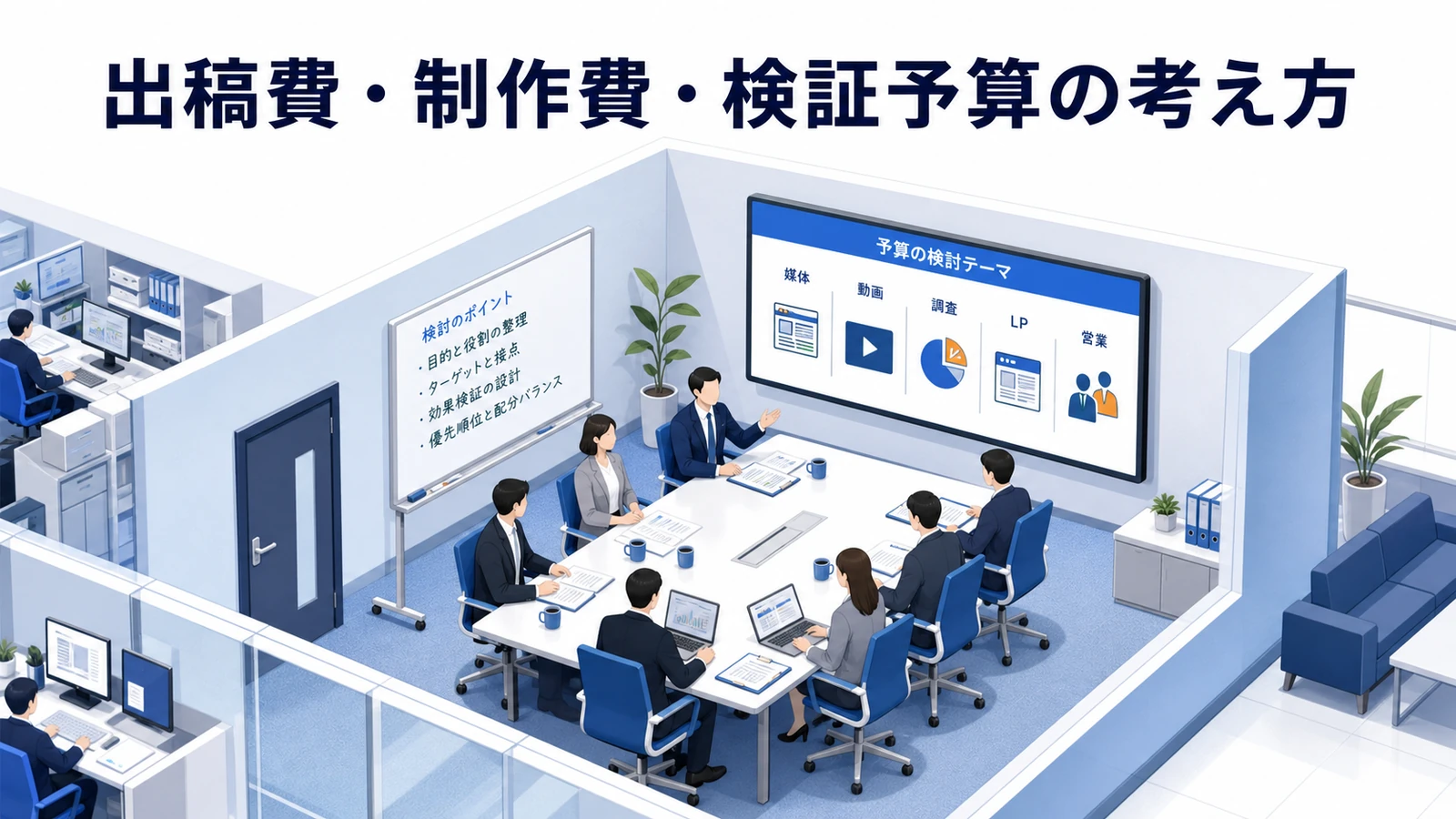 出稿費・制作費・検証予算の考え方を示すタクシー広告運用設計