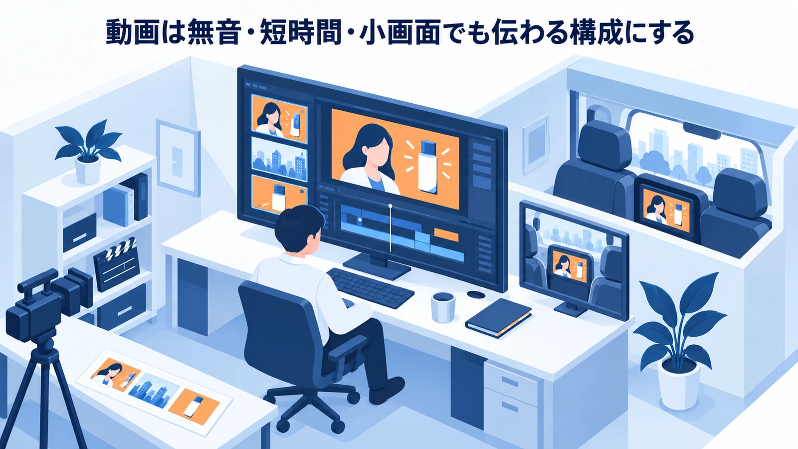 動画は無音・短時間・小画面でも伝わる構成にするを実務目線で整理