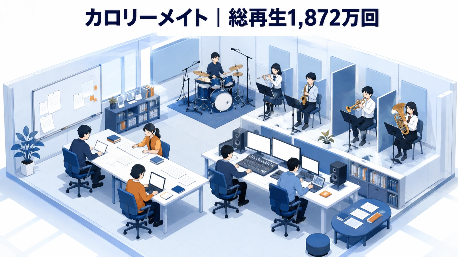 カロリーメイト｜吹奏楽コミュニティに寄り添い総再生1,872万回のTikTokマーケティング成功事例