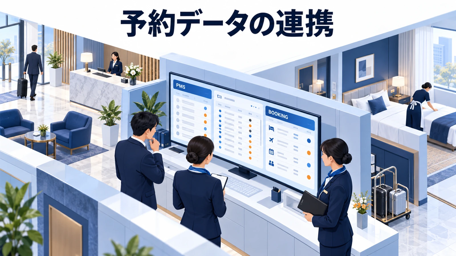 予約データの連携の図解
