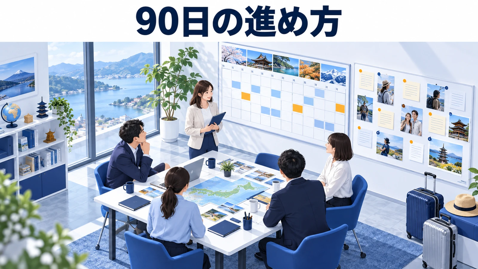 90日の進め方の図解