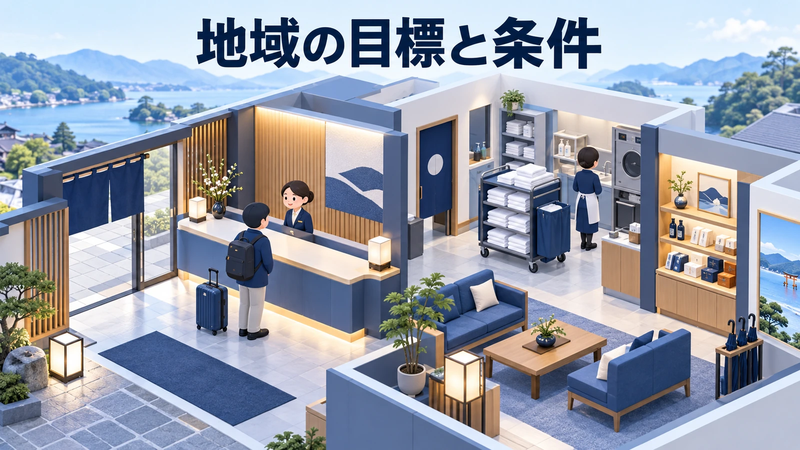 観光マーケティングは集客目標と地域の受入条件を揃えるの図解