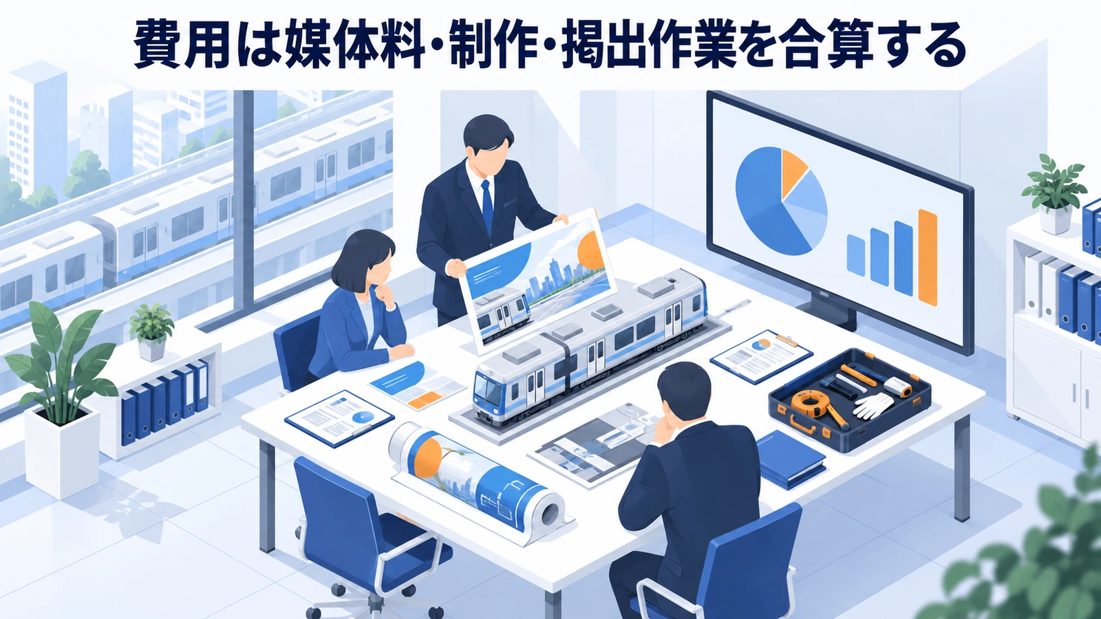費用は媒体料・制作・掲出作業を合算するを実務目線で整理