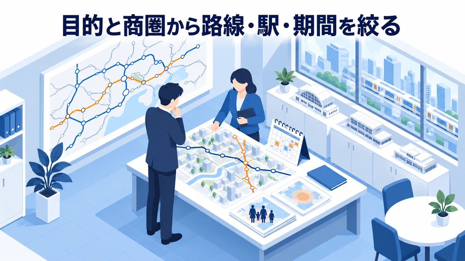 目的と商圏から路線・駅・期間を絞るを実務目線で整理