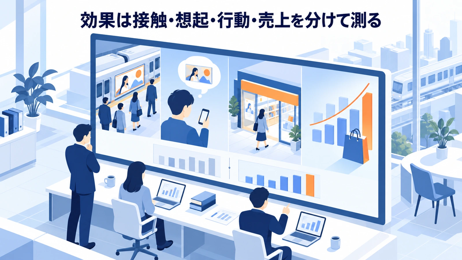 効果は接触・想起・行動・売上を分けて測るを実務目線で整理